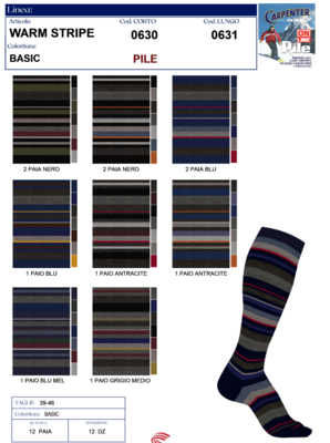 MEN'S SOCK 0630 WARM SHORT Tellini S.r.l. Wholesale Clothing